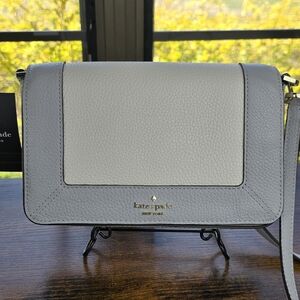 Kate Spade Lena Colorblock Mini Flap Crossbody Mountain Grey Multi